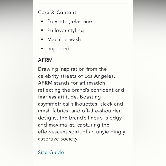 Anthropologie NWT AFRM Off-The-Shoulder Slim
Mesh Mini Dress size S. - Picture 9 of 16